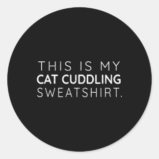 Sticker Rond C'Est Mon Chat Cuddin Swea Swea