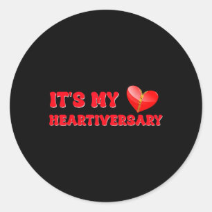 Sticker Rond C'est mon coeur de sensibilisation à l'hépatite Ma