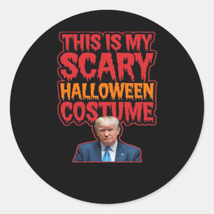 Sticker Rond C'Est Mon Costume D'Halloween Scandaleux Classique