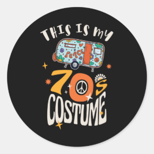 Sticker Rond C'est mon costume les années 70