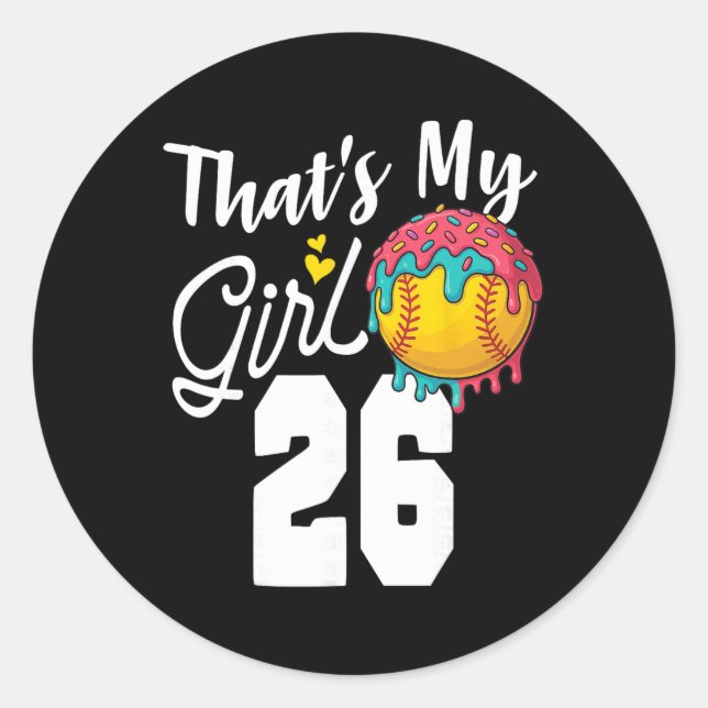 Sticker Rond C'est Mon Garçon Softll 26 Numéro Maman Papa Numér (Devant)