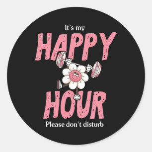 Sticker Rond C'est mon joyeux sourire Heure du visage S'il vous