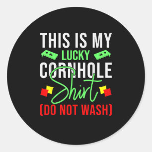 Sticker Rond C'Est Mon Lucky Cornhole