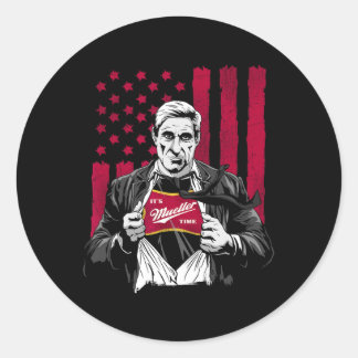 Sticker Rond C'est Mueller Time Shirt Anti Trump Campaign