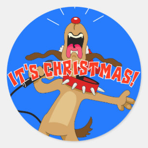 Sticker Rond C'est Noël !