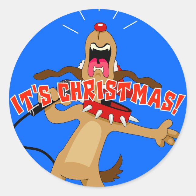 Sticker Rond C'est Noël ! (Devant)