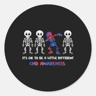 Sticker Rond C'Est Ok D'Être Un Peu Différent De La Conscience 