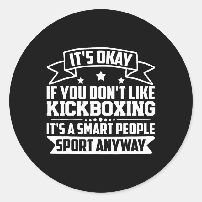 Sticker Rond C'est Okay Si Vous N'aimez Pas Les Personnes Intel (Devant)