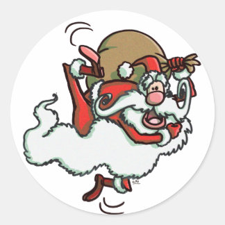 Sticker Rond C'est Père Noël !
