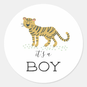 Sticker Rond C'est un petit tigre