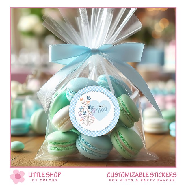 Sticker Rond C'est une annonce de naissance pour une baby showe (Créateur téléchargé)