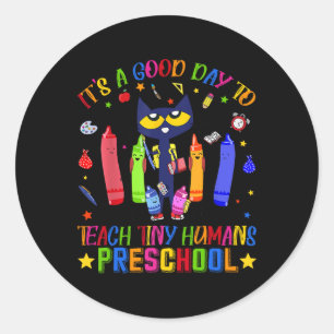 Sticker Rond C'est une bonne journée pour enseigner aux petits