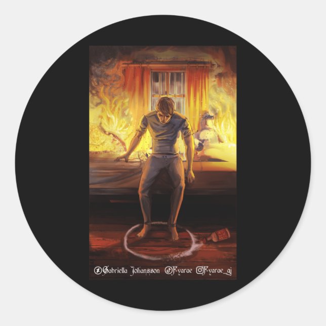 Sticker Rond C'est une de foi (Devant)