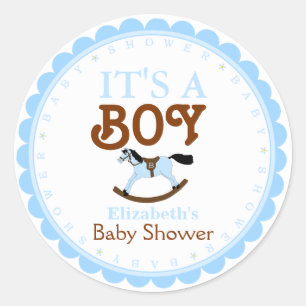 Sticker Rond C'est une faveur pour Baby shower-garçon