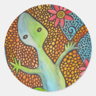 Sticker Rond C'est une jungle là-bas