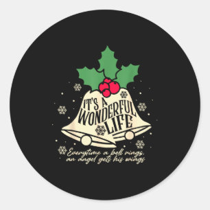 Sticker Rond C'est une vie merveilleuse chaque fois qu'une cloc