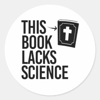 Sticker Rond Cette Bible manque de science