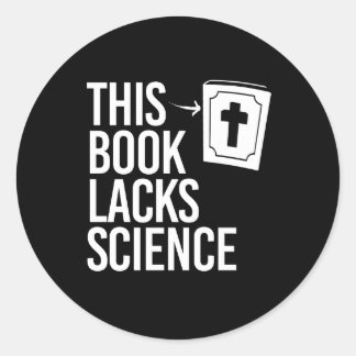 Sticker Rond Cette Bible manque de science