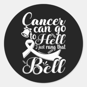 Sticker Rond Cette Fille Est Arrivée À Ring La Bell Chemo Grad
