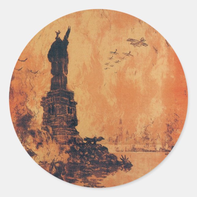 Sticker Rond Cette Liberté Ne Perdra Pas De La Terre (Devant)