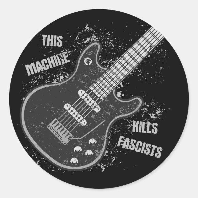 Sticker Rond Cette machine (Devant)