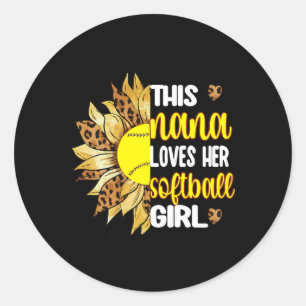 Sticker Rond Cette Nana aime sa fille Softll Douce grand-mère N