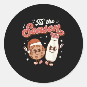 Sticker Rond Cette saison Retro les années 70 80s Vintage Super