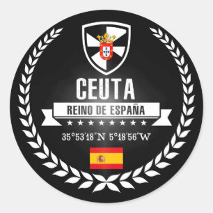 Sticker Rond Ceuta