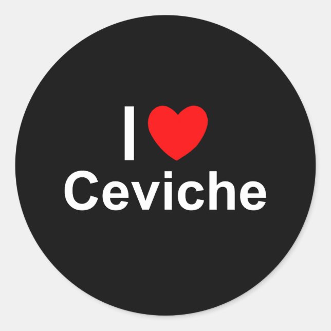 Sticker Rond Ceviche (Devant)