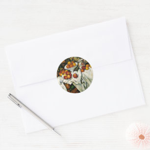 Sticker Rond Cezanne - Pommes et Oranges