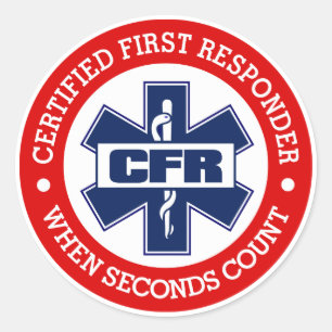 Sticker Rond CFR (premier répondant certifié)