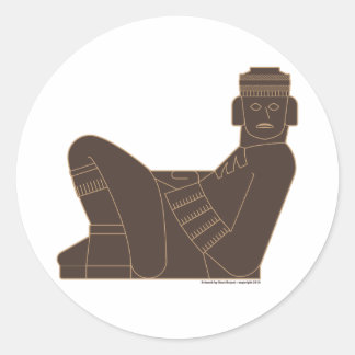 Sticker Rond Chac Mool