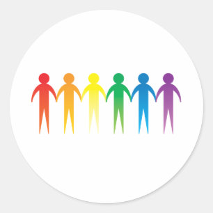 Sticker Rond Chaîne de fierté