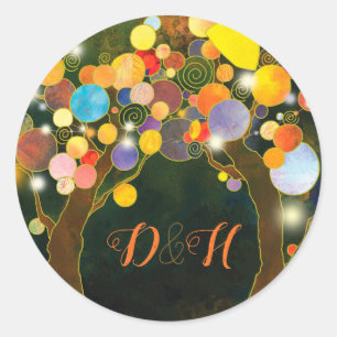 Sticker Rond Chaîne Lights Love Trees Favoriser