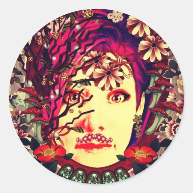 Sticker Rond Chaîne Mon Intérieur Frieda Kahlo (Devant)