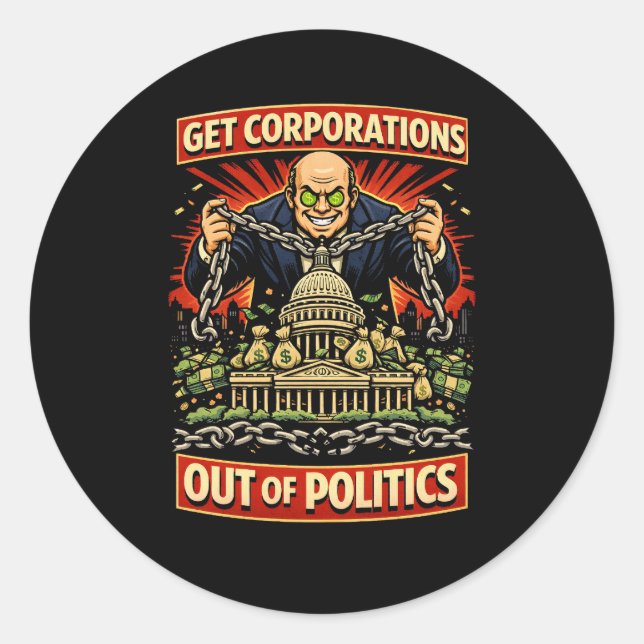 Sticker Rond Chains of Influence (Devant)