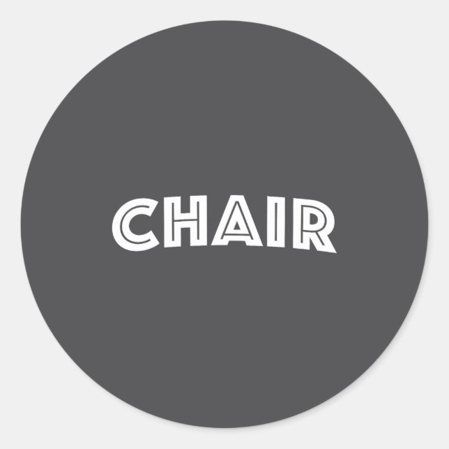 Sticker Rond Chair  (Devant)