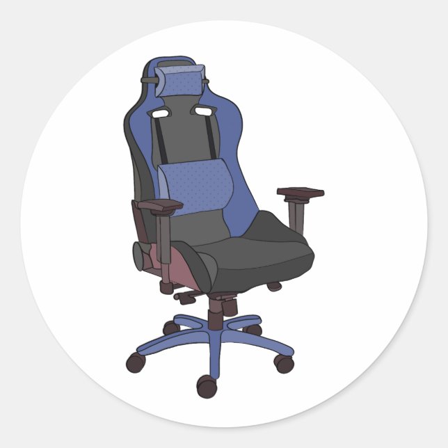 Sticker Rond Chaise de jeu (Devant)