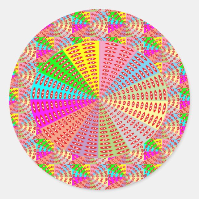 Sticker Rond Chakra Circle Sparkal Healing Art par NAVIN JOSHI  (Devant)