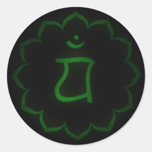 Sticker Rond Chakra Coeur "tendu" - Anahata