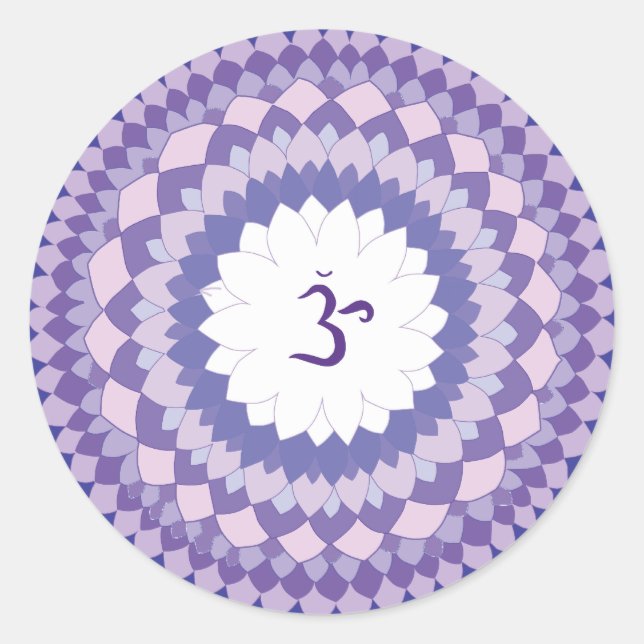 Sticker Rond Chakra mandala (Devant)