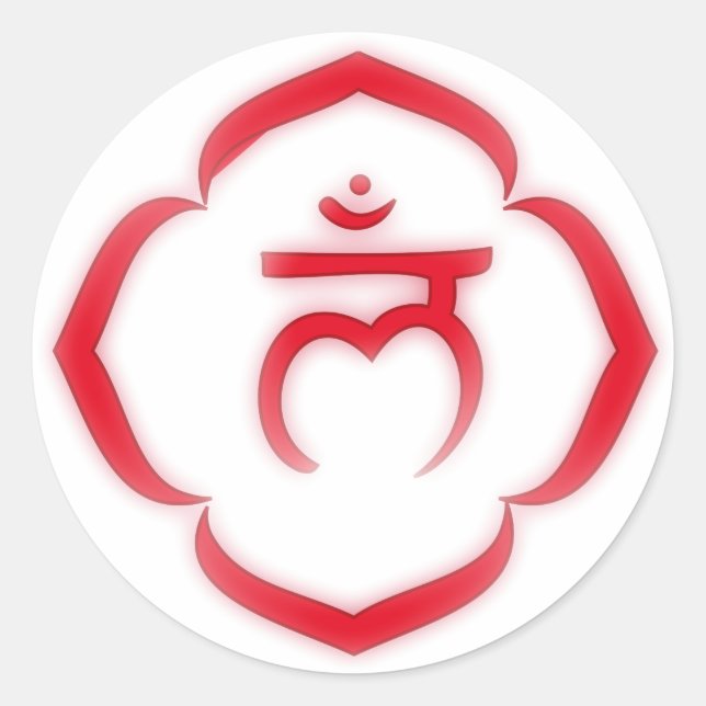 Sticker Rond Chakra Racine "tendue" - Muladhara (Devant)