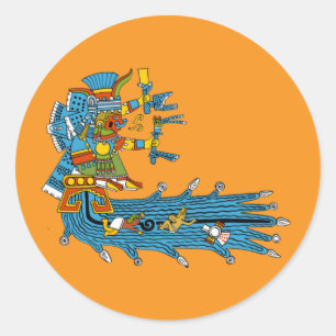 Sticker Rond Chalchiuhtlicue