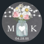 Sticker Rond Chalkboard String Lights Fleurs Mariage Faveur<br><div class="desc">Chalkboard String Lights Fleurs Mariage Favor. (1) Pour plus de personnalisation, cliquez sur le bouton "Customiser" et utilisez notre outil de conception pour modifier ce modèle. Tous les styles de texte, couleurs, tailles peuvent être modifiés selon vos besoins. (2) Si vous avez besoin d'aide ou d'articles correspondants, veuillez me contacter....</div>