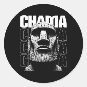 Sticker Rond Chama Mma Fan de arts martiaux mixtes Muay Thai Ki