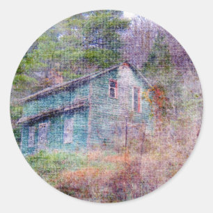 Sticker Rond Chambre abandonnée
