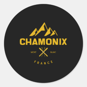 Sticker Rond Chamonix France