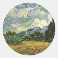 Champ de blé avec Cyprès, Vincent Van Gogh