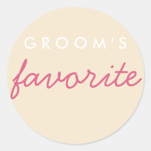 Sticker Rond Champagne Blush de la chambre personnalisée