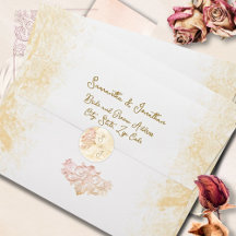 Champagne Gold Baroque Elégant Mariage